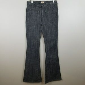 Free People Flare Jeans Wide Leg Sz 30 Gray Denim